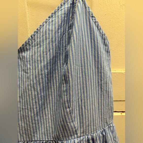 NWT Old Navy XXL Light Blue/White Striped Cotton Midi Dress - Picture 6 of 10